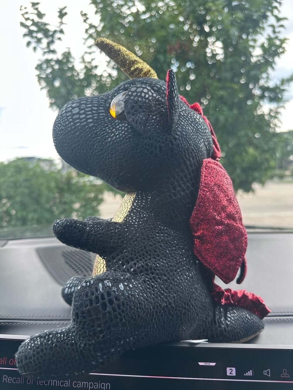 Ty Beanie Boos Grindal the Black & Gold Dragon 10" Plush Stuffed Animal Toy